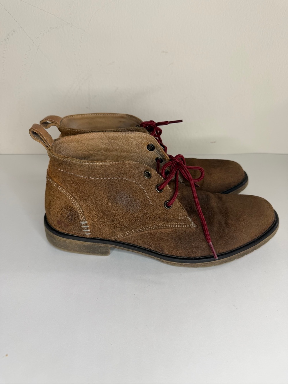Bed Stu Chukka Boots Men Size 8 Brown Suede Lace Up Casual Dress Comfort